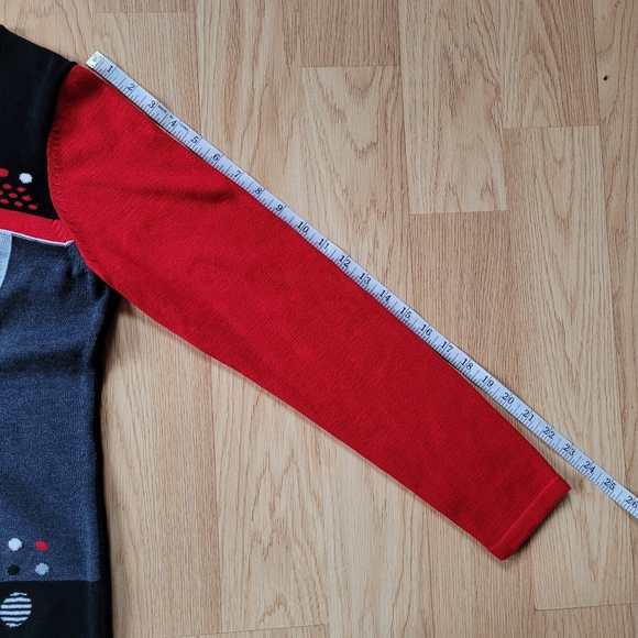 Vintage Abstract Geometric Wool Blend Knit Sweater - S - Picture 10 of 10